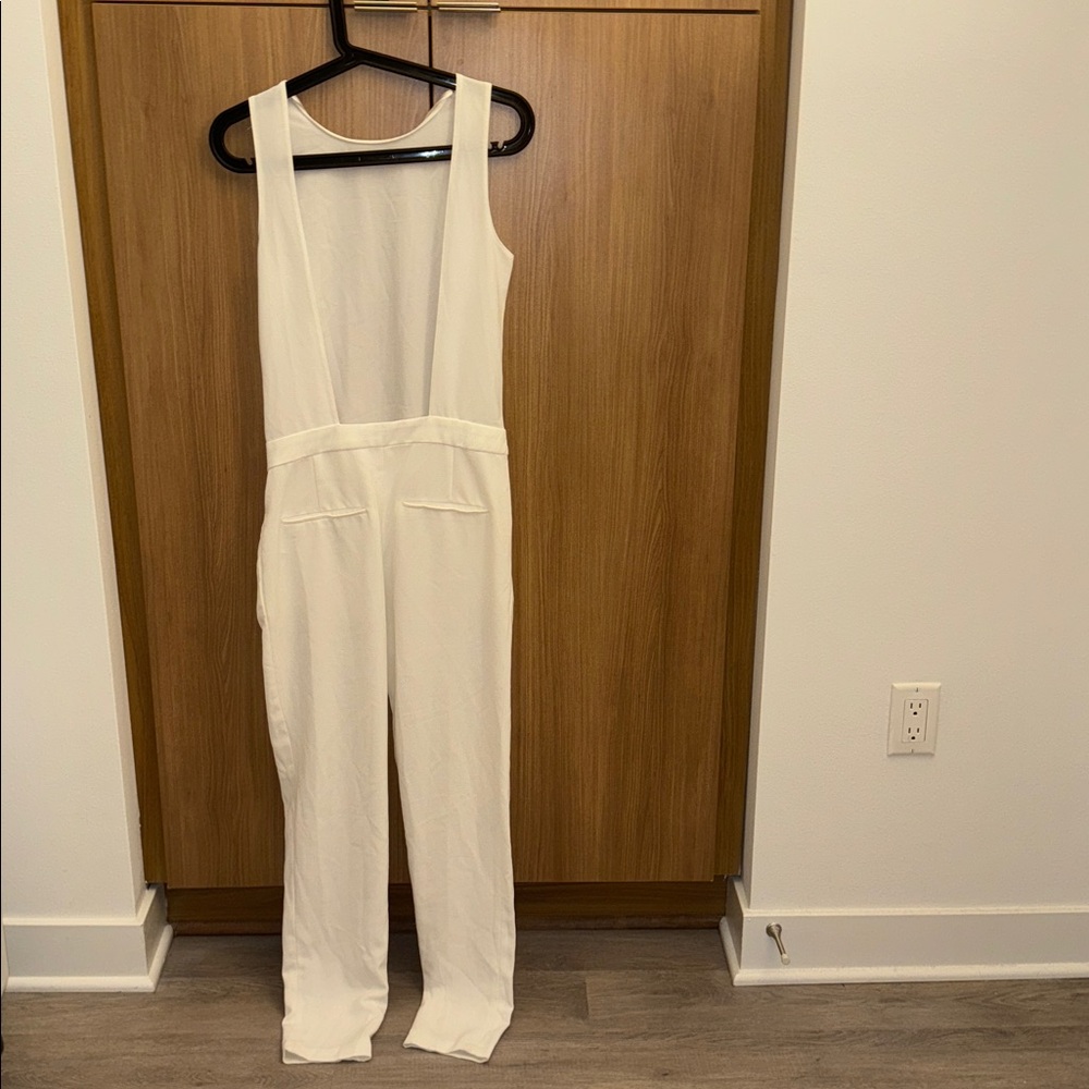 Zara trafaluc White Jumpsuit